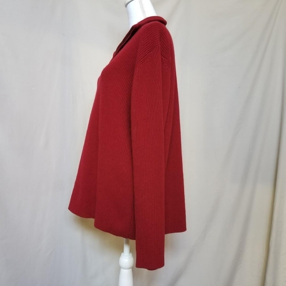 Patagonia 100% cashmere Knit red pull-over sweater top men's XL - Picture 6 of 8